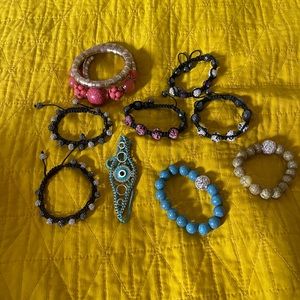 Bundle of fashion bracelets
